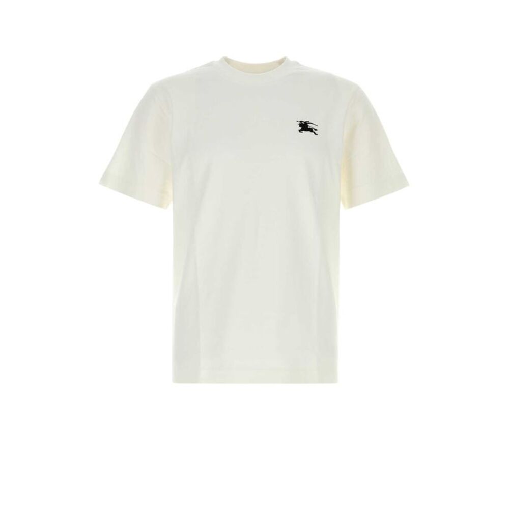 Burberry Men White Cotton T-Shirt
